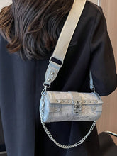 Fashionable Shoulder Hand-Held Small Square Bag Cylindrical Bag - 4