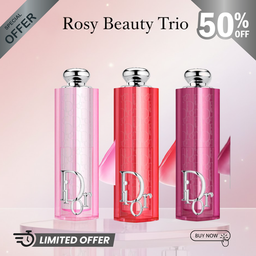Dior Rosy Glow Luxe – pH-Activated Color Stick Collection | Dewy Glow, 12-Hour Wear & Hydrating Cheek & Lip Balm