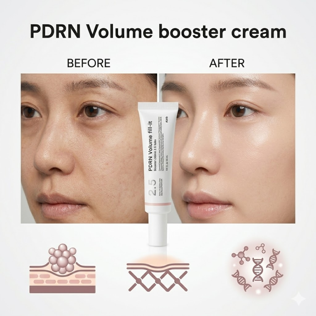 PDRN Volume Booster Cream | 15,000ppm PDRN + Retinal + Peptides | Wrinkle Repair, Skin Firming & Youthful Volume