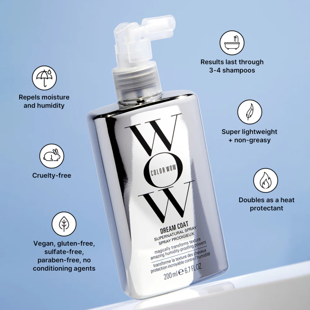 COLOR WOW Hair Straightening Spray – Anti-Frizz, Water-Resistant Formula | Sweat Proof |  Lasts 3–4 Days, Smooth & Shiny Hair