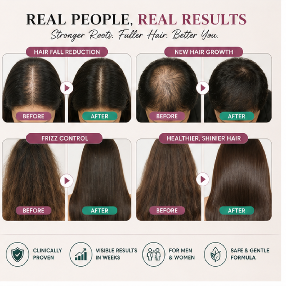 Hair Pantry ProGain+ Hair Fall Serum + Frizz Tamer Serum Deal – Stronger Roots, Smoother Hair, Visible Results –  Reduces Hair Fall, Boosts Growth, Tames Frizz