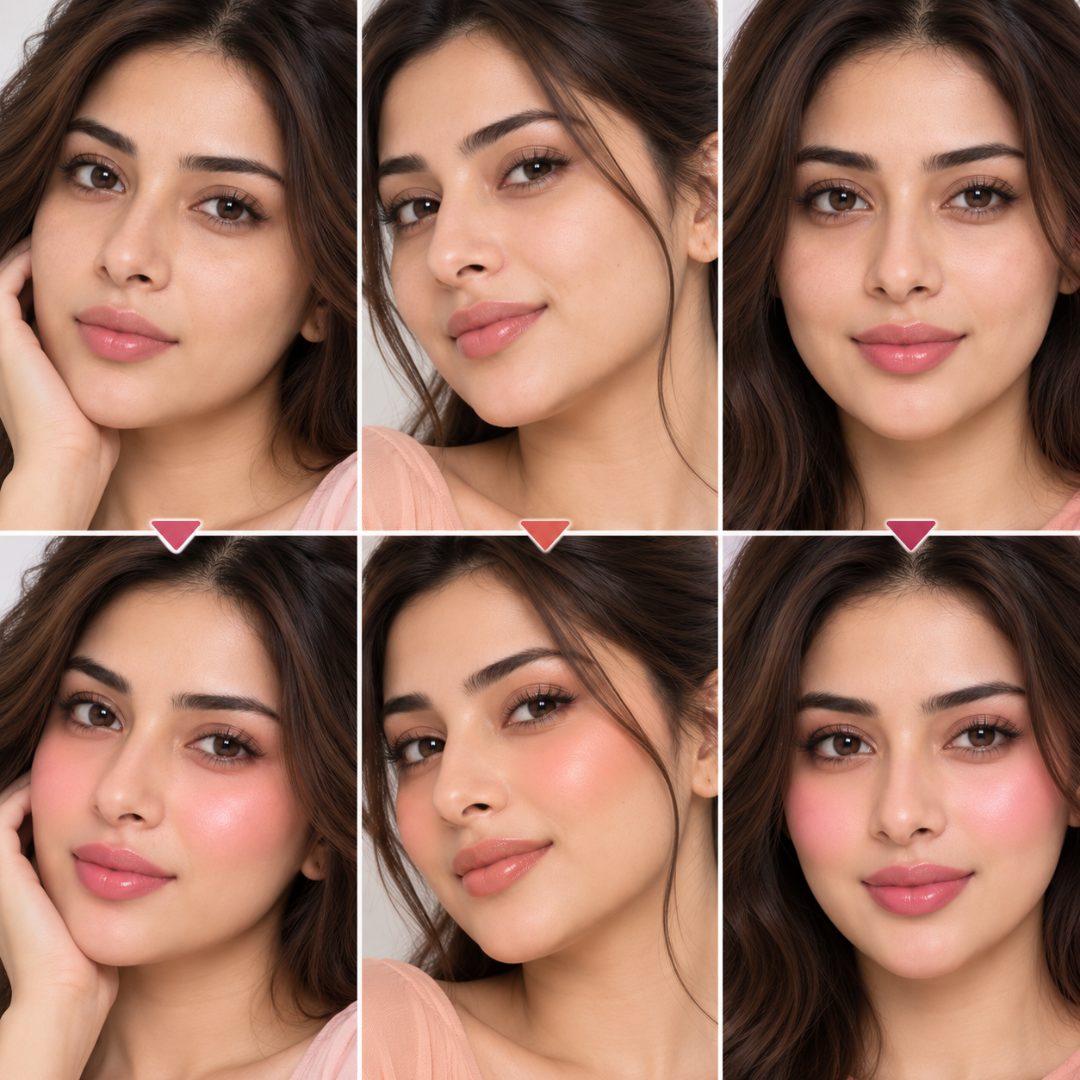L'Oréal LUMI Le Liquid Blush (Pack of 3) - 2 in 1 Highlighter + Blush in One – Natural Dewy Glow & Buildable Color