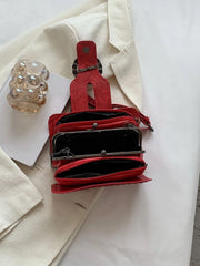 Synthetic Leather Chain Decor Clutches For Women VL-02