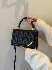 Women's Casual Fashionable Shopping And Dating Net Color Flip Cover Handbag