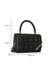 Women's Casual Fashionable Shopping And Dating Net Color Flip Cover Handbag