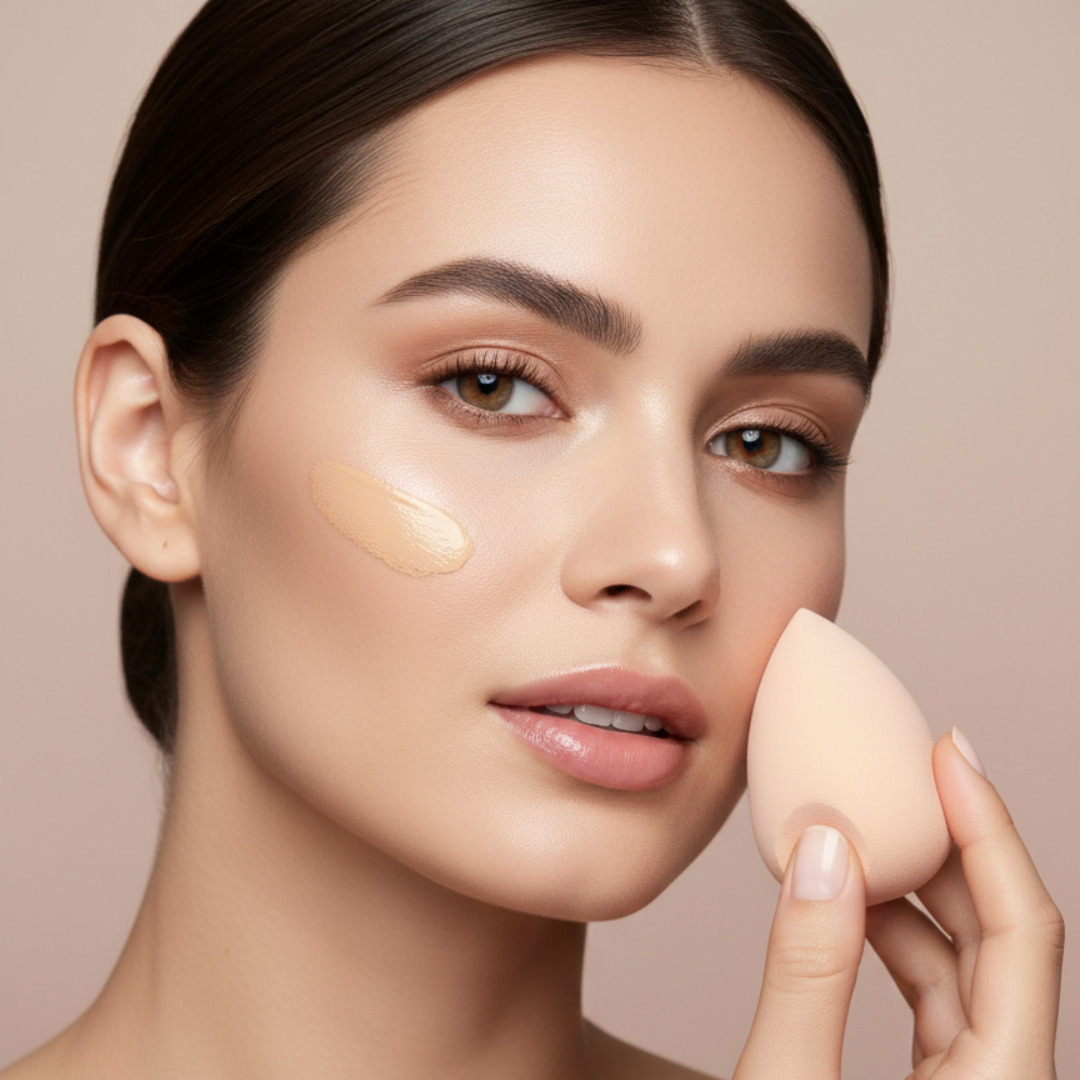 Daily Life FOREVER52 Pro Glow & Blend Beauty Set – Serum-Primer + Foundation + FREE Beauty Blender