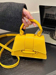 Cross Body Yellow Small Square Bags For Women