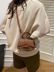 Fashion Small Square Bag Minimalist Chic Mini Handbag Versatile Fashion Shoulder & Crossbody Bag, Floral Pattern For Women