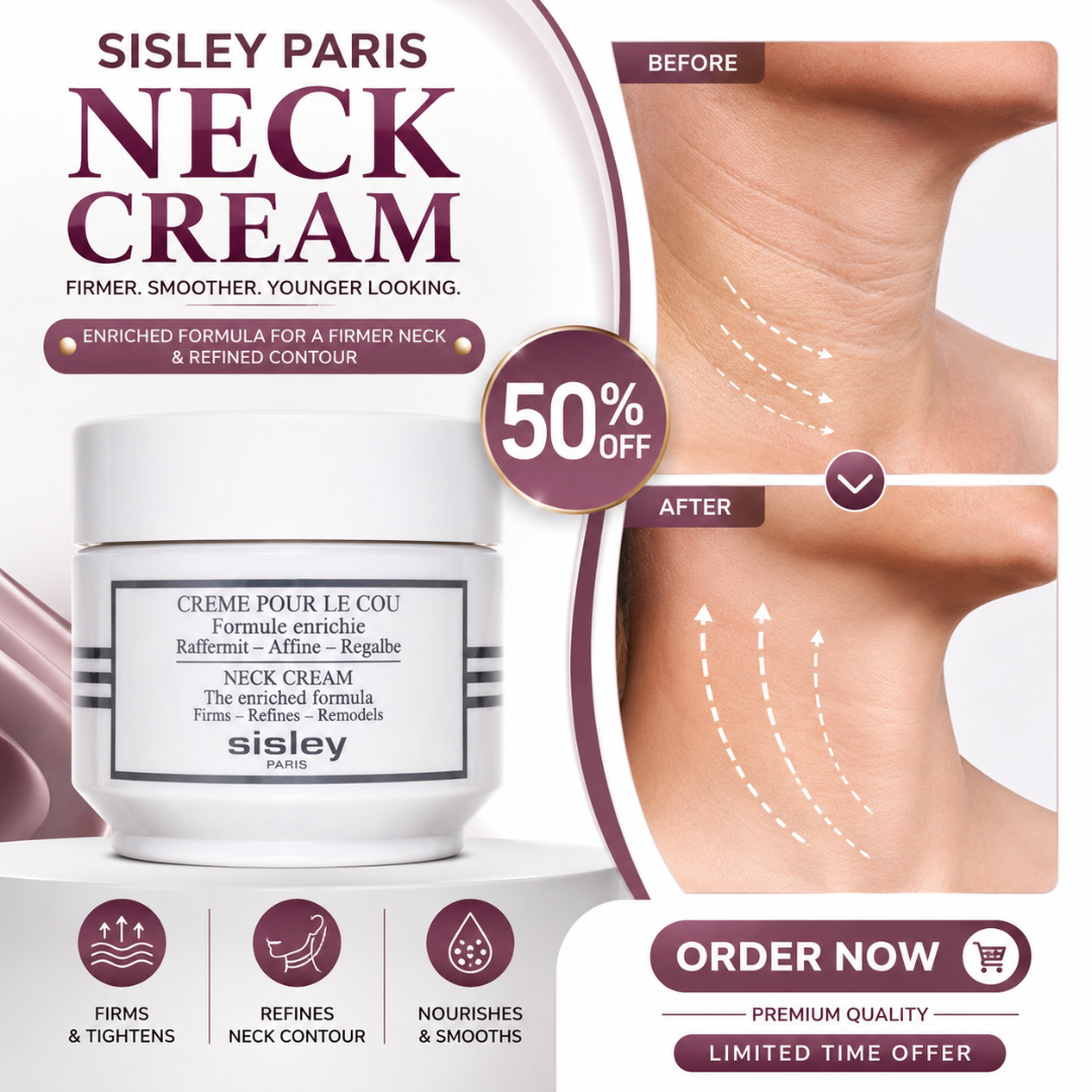 Sisley Paris Neck Cream – Firmer, Smoother & Younger-Looking – Enriched Formula for a Firmer Neck & Refined Contour – Firms & Tightens, Refines Neck Lines, Deeply Nourishes