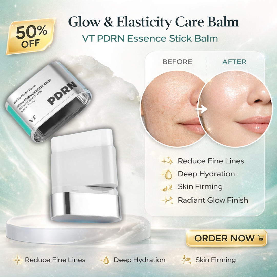 VT PDRN Essence Stick Balm | All in One Glow Balm Essence , Serum, Cream & makeup Prep all in one Swipe