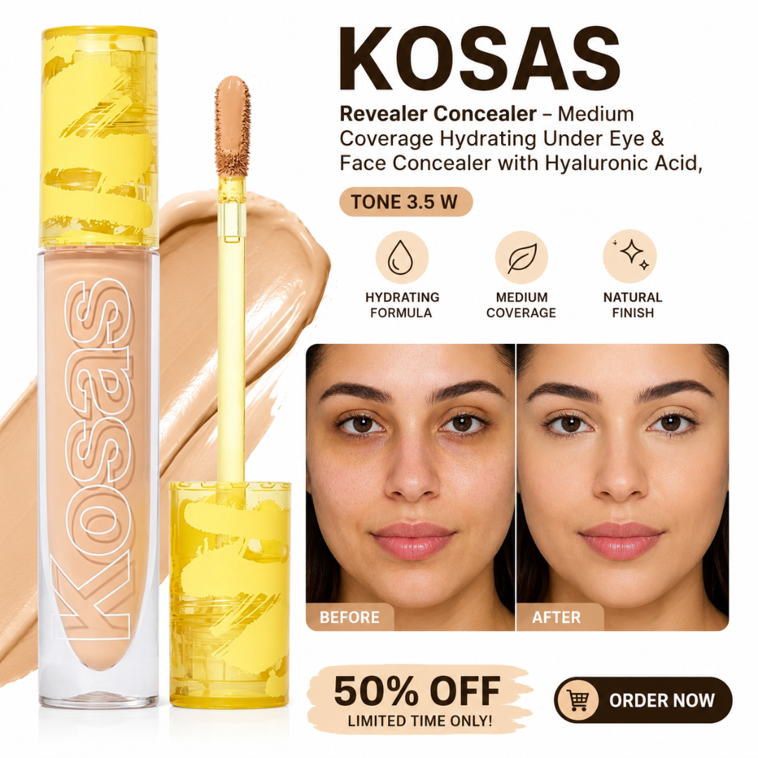 Kosas Revealer Concealer | Medium Coverage | Hydrating Formula | Natural Finish