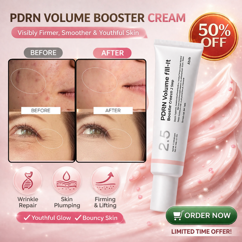 PDRN Volume Booster Cream | 15,000ppm PDRN + Retinal + Peptides | Wrinkle Repair, Skin Firming & Youthful Volume