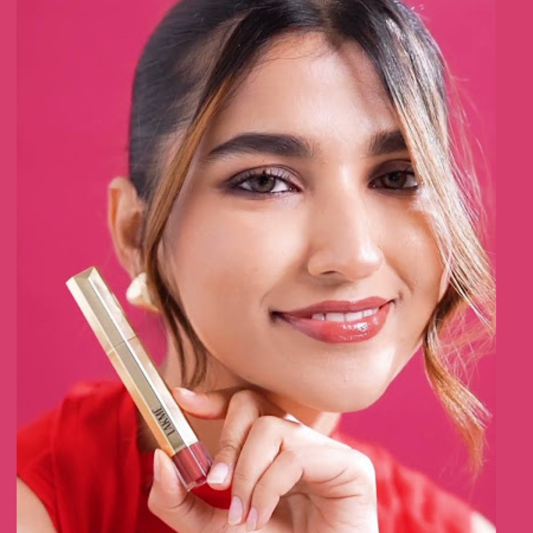 Lakmé 9To5 Tinted Lip Oil | Intense Color & Hydration with Hyaluronic Acid, Jojoba & Almond Oils