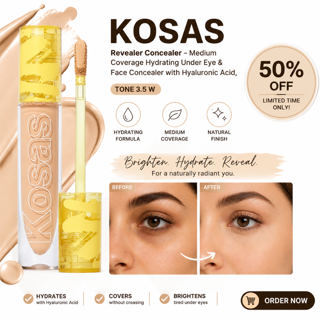 Kosas Revealer Concealer | Medium Coverage | Hydrating Formula | Natural Finish