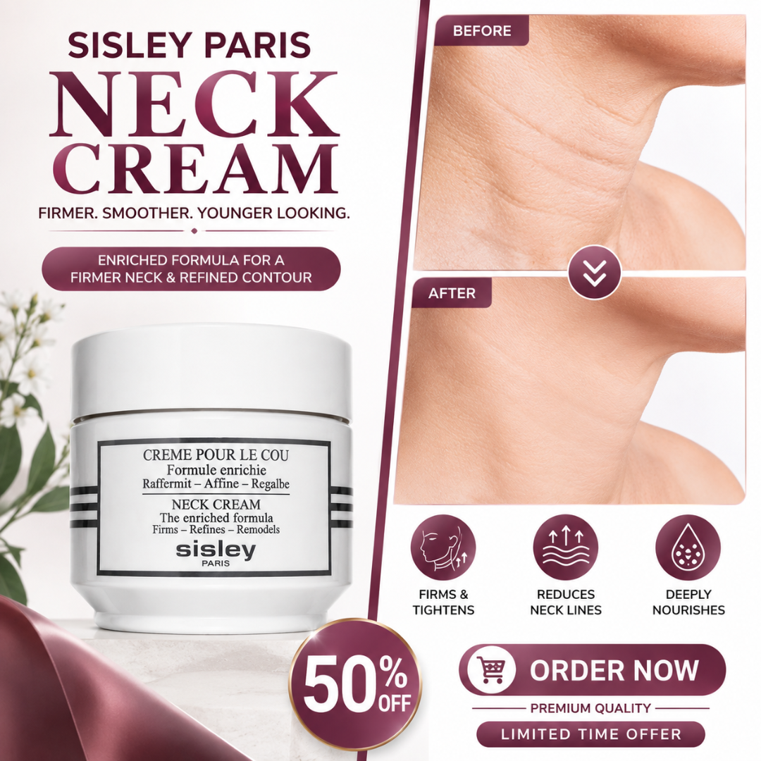 Sisley Paris Neck Cream – Firmer, Smoother & Younger-Looking – Enriched Formula for a Firmer Neck & Refined Contour – Firms & Tightens, Refines Neck Lines, Deeply Nourishes