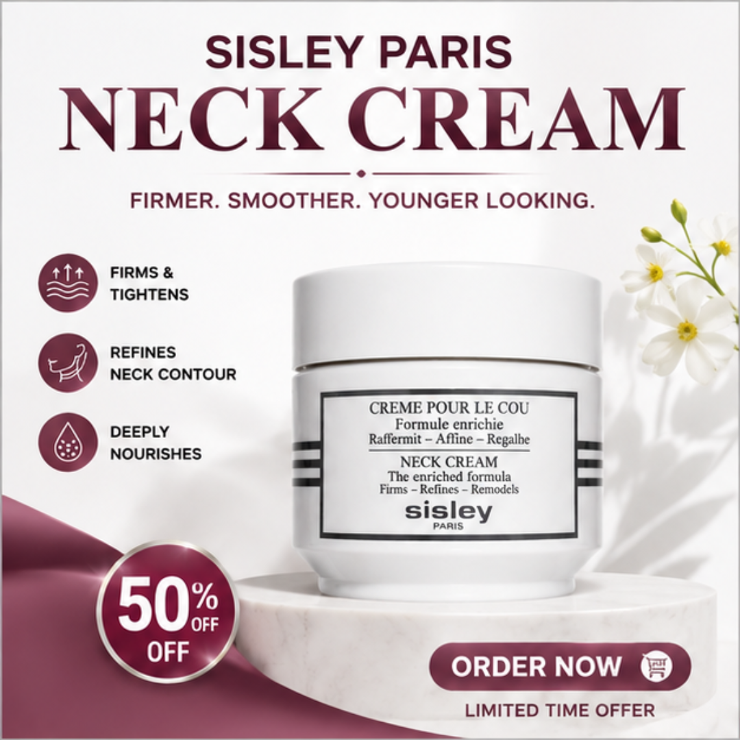 Sisley Paris Neck Cream – Firmer, Smoother & Younger-Looking – Enriched Formula for a Firmer Neck & Refined Contour – Firms & Tightens, Refines Neck Lines, Deeply Nourishes
