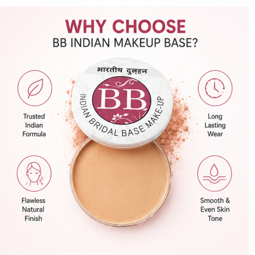 Indian Bridal Base – Waterproof, Sweatproof & 24H Long-Lasting | Full Coverage + Skin-Smoothing Finish | No Touch-Ups, Just Flawless Beauty