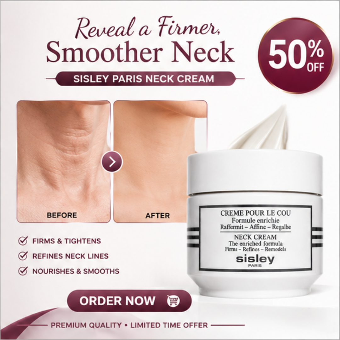 Sisley Paris Neck Cream – Firmer, Smoother & Younger-Looking – Enriched Formula for a Firmer Neck & Refined Contour – Firms & Tightens, Refines Neck Lines, Deeply Nourishes