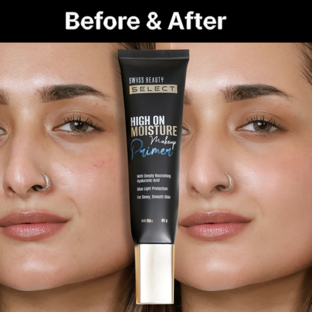 Swiss Beauty Select High On Moisture Makeup Primer – Hydration + Blue Light Protection
