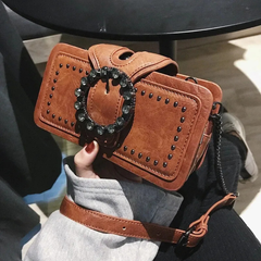 Elegance Luxe Leather Chain Decor Clutch