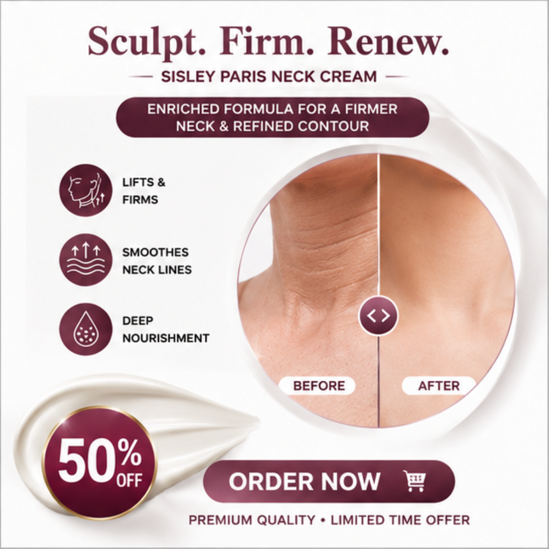 Sisley Paris Neck Cream – Firmer, Smoother & Younger-Looking – Enriched Formula for a Firmer Neck & Refined Contour – Firms & Tightens, Refines Neck Lines, Deeply Nourishes