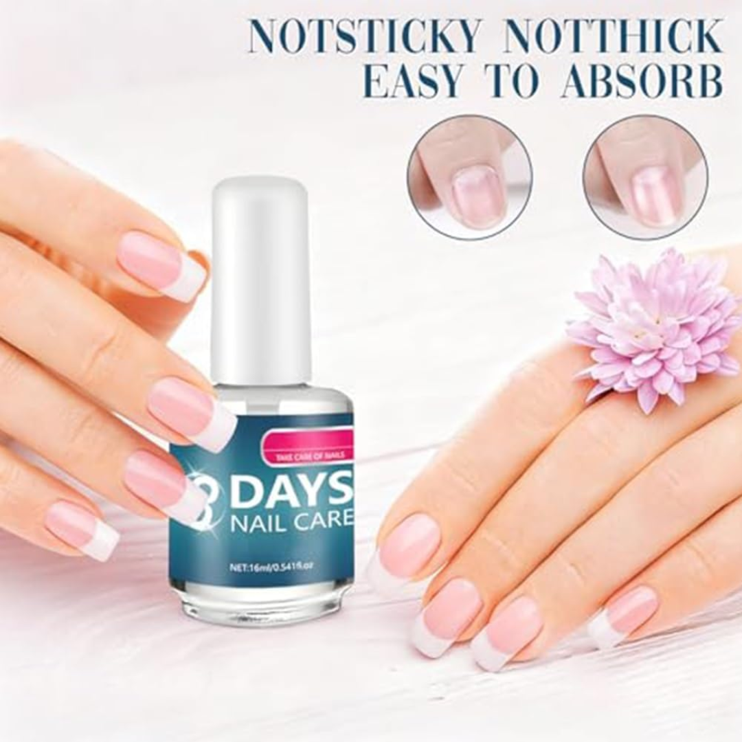 3 Days Nail Repair & Growth Serum – Keratin Amino Acid Formula – 50% OFF – Fast Strengthening & Hydrating – For Dry, Weak & Fragile Nails – Repairs Damage, Promotes Growth