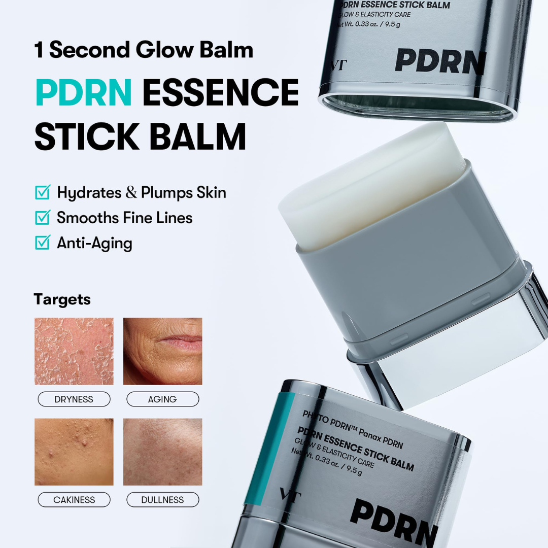 VT PDRN Essence Stick Balm | All in One Glow Balm Essence , Serum, Cream & makeup Prep all in one Swipe