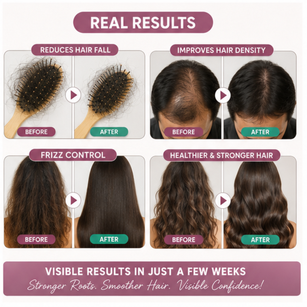 Hair Pantry ProGain+ Hair Fall Serum + Frizz Tamer Serum Deal – Stronger Roots, Smoother Hair, Visible Results –  Reduces Hair Fall, Boosts Growth, Tames Frizz