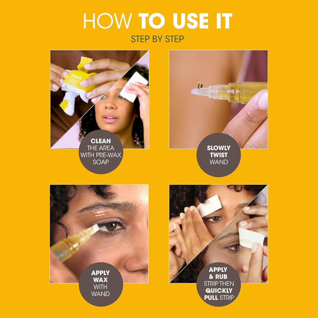 Sanfe Aloe-Vera Painless Waxing Pen For Eyebrows & Facial hair with free 10 Strips | Precision Hair Removal & Long-lasting Smoothness | Reusable UpTo 20 times