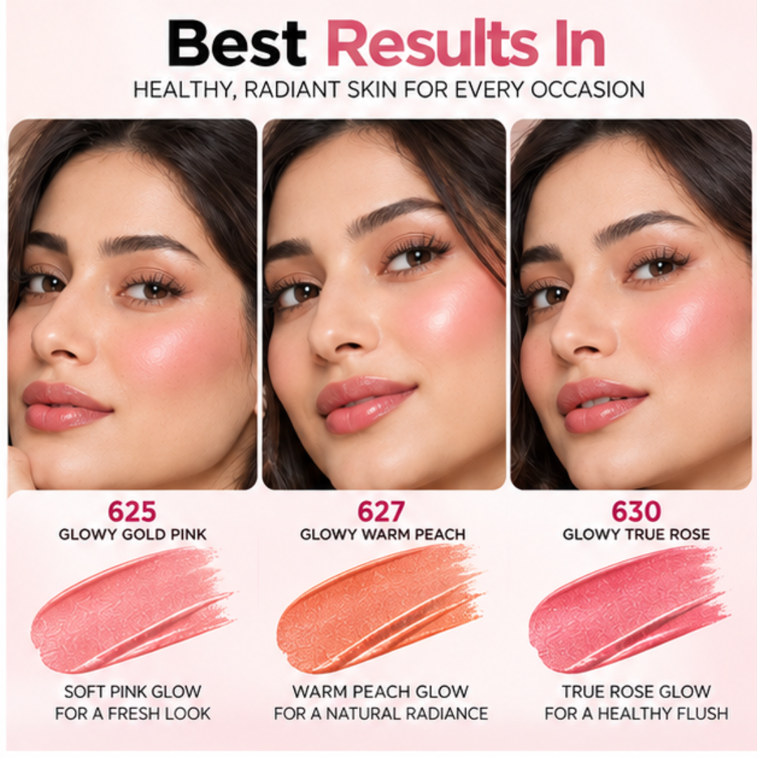 L'Oréal LUMI Le Liquid Blush (Pack of 3) - 2 in 1 Highlighter + Blush in One – Natural Dewy Glow & Buildable Color