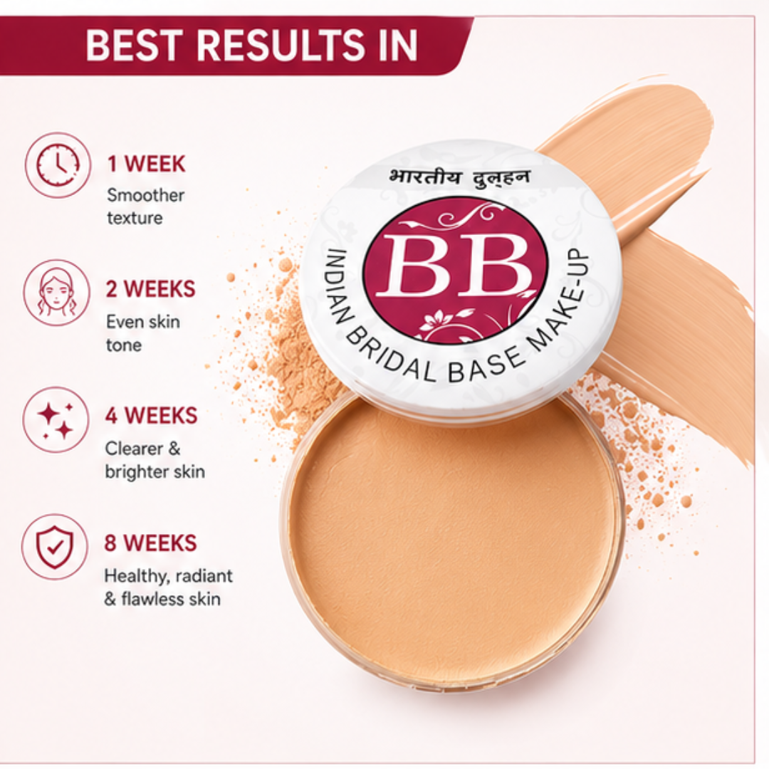 Indian Bridal Base – Waterproof, Sweatproof & 24H Long-Lasting | Full Coverage + Skin-Smoothing Finish | No Touch-Ups, Just Flawless Beauty