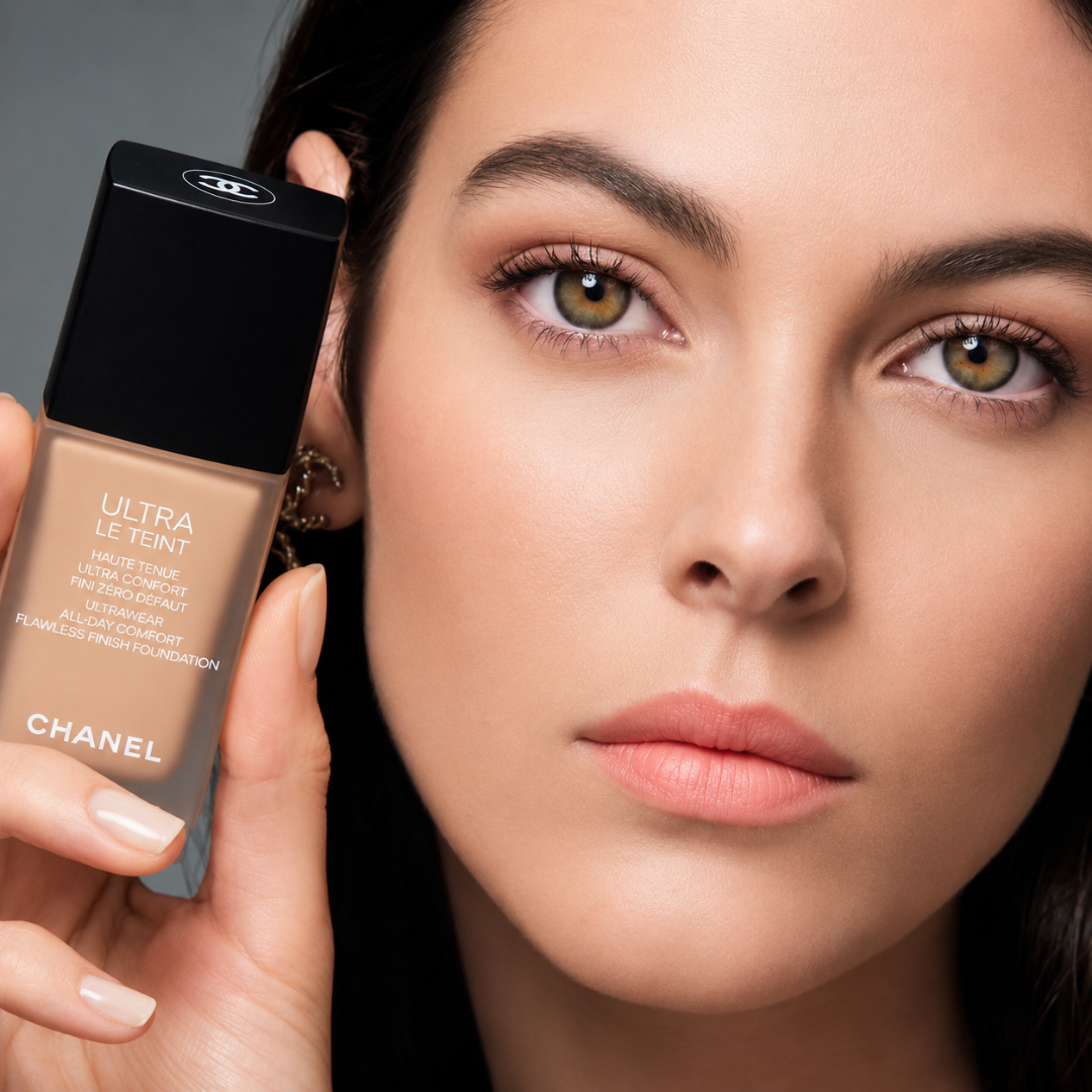CHANEL Ultra Le Teint Flawless Finish Foundation – 50% OFF – Ultra Wear, All-Day Comfort – Flawless Coverage, Long Lasting & Lightweight – Natural Radiant Glow – With Hyaluronic Acid, Vitamin E & Soft-Focus Pigments