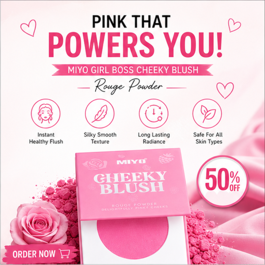 Miyo Cheeky & Lip blush - 50% Off (Pack of 2) - Silky smooth & healthy glow - Buildable & long lasting - for all Skin types