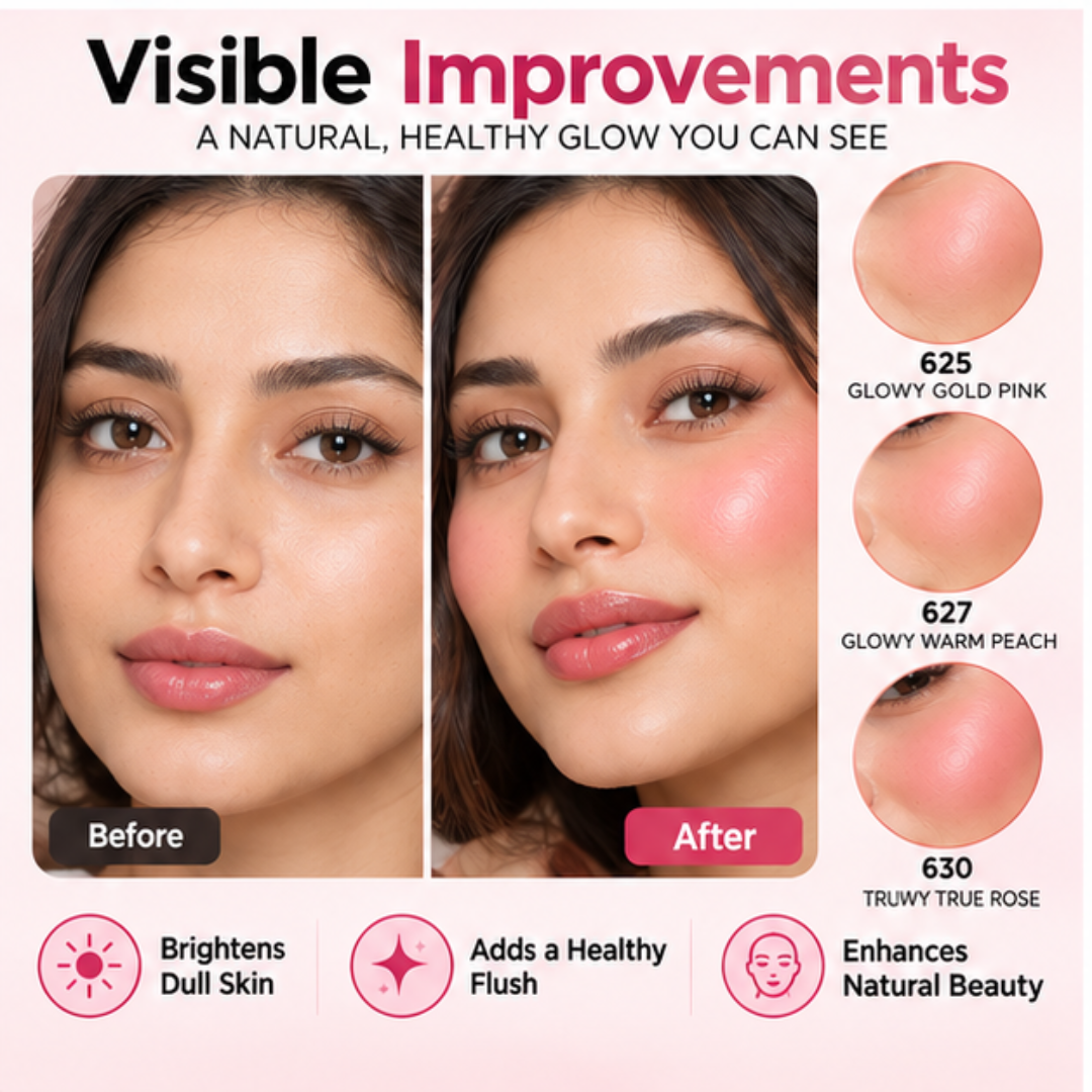 L'Oréal LUMI Le Liquid Blush (Pack of 3) - 2 in 1 Highlighter + Blush in One – Natural Dewy Glow & Buildable Color