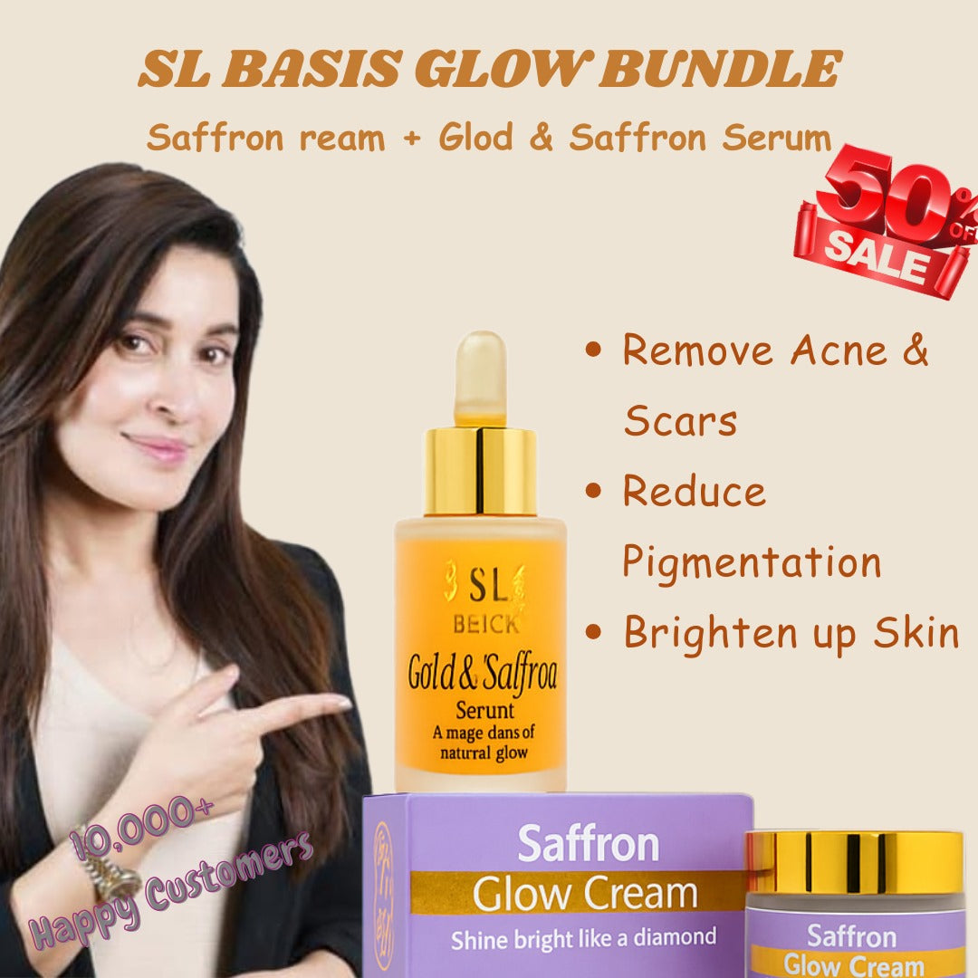SL Basics Whitening Deal - Saffron cream + Gold serum for brightening