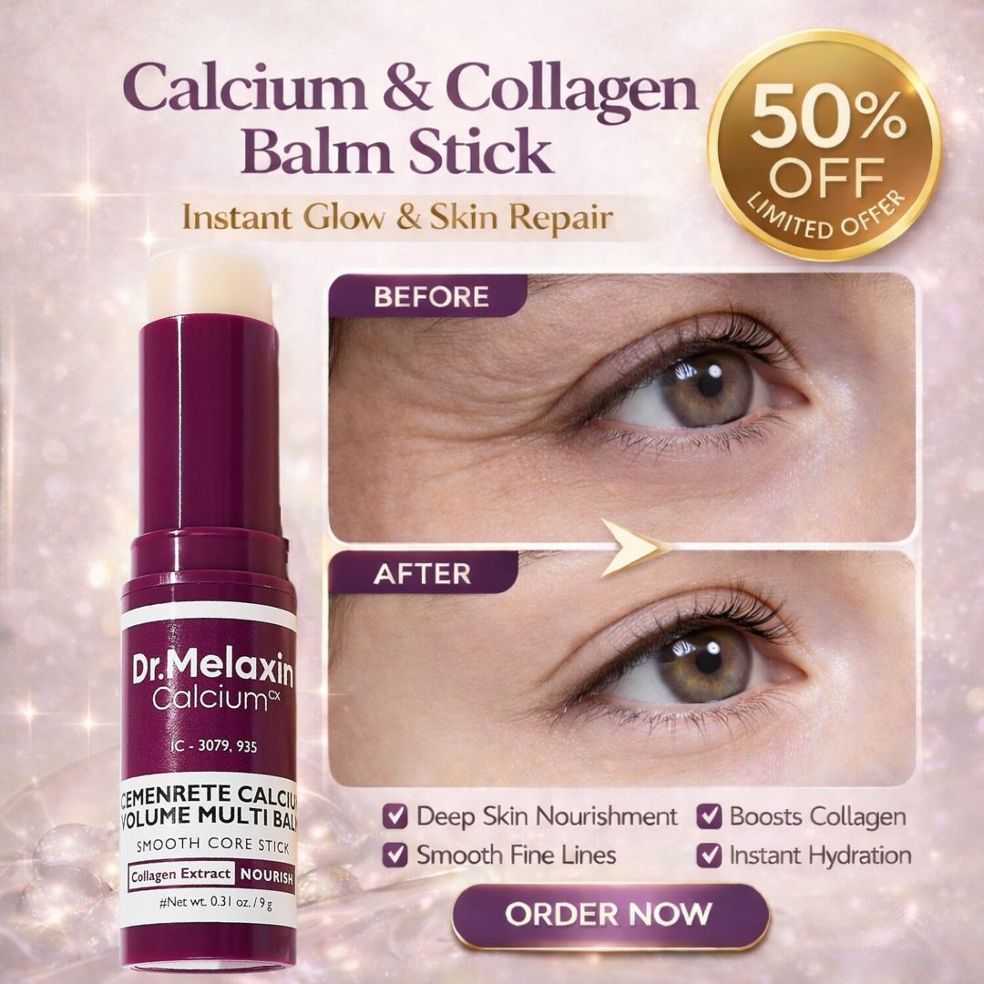 Calcium & Collagen Balm Stick | Remove Wrinkles, Smile Lines & Gives Hydration & Glow