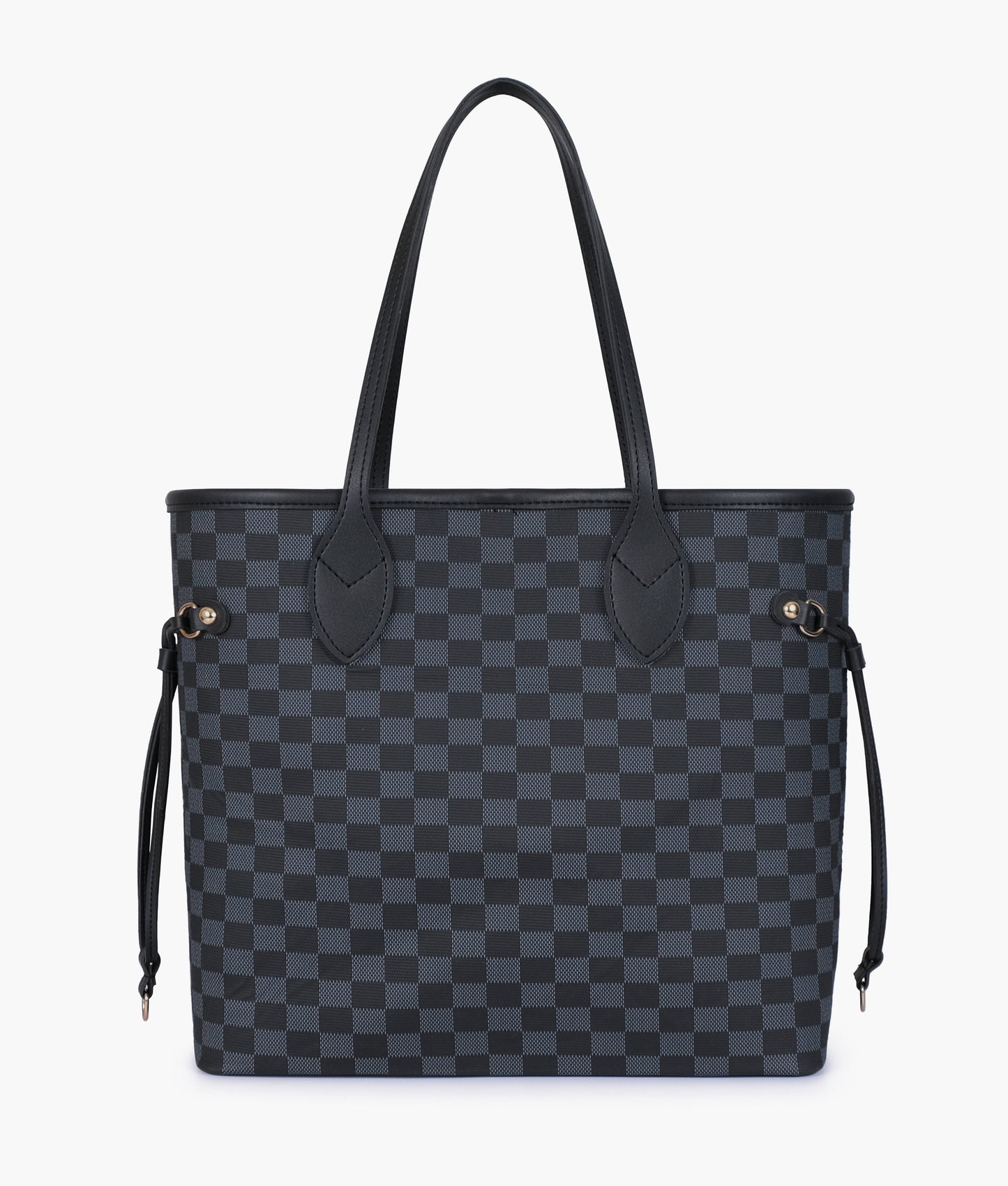 The Checkered Tote Black
